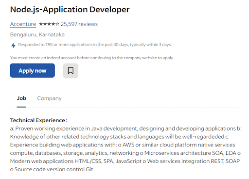 NodeJsApplicationDeveloper